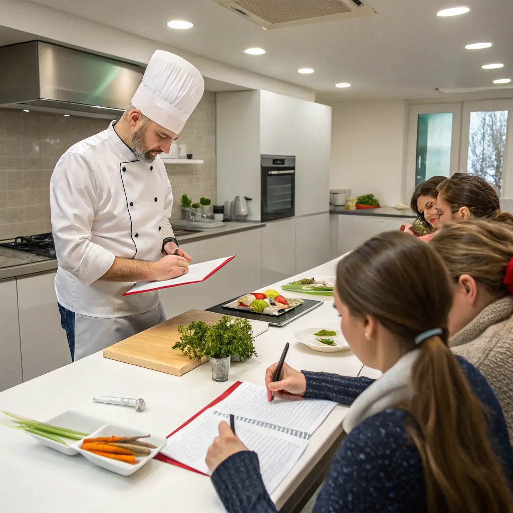 Image of a cooking class demonstration